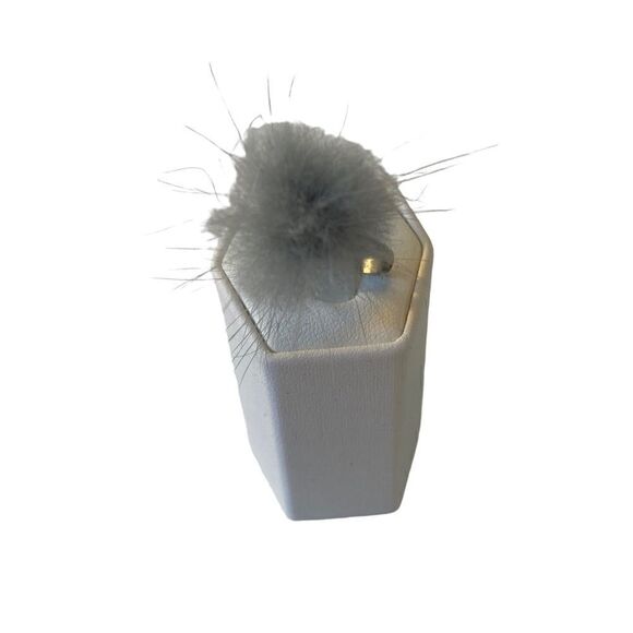 Furry Fun Silver Toned Adjustable Silver Toned Ring. - Picture 2 of 7